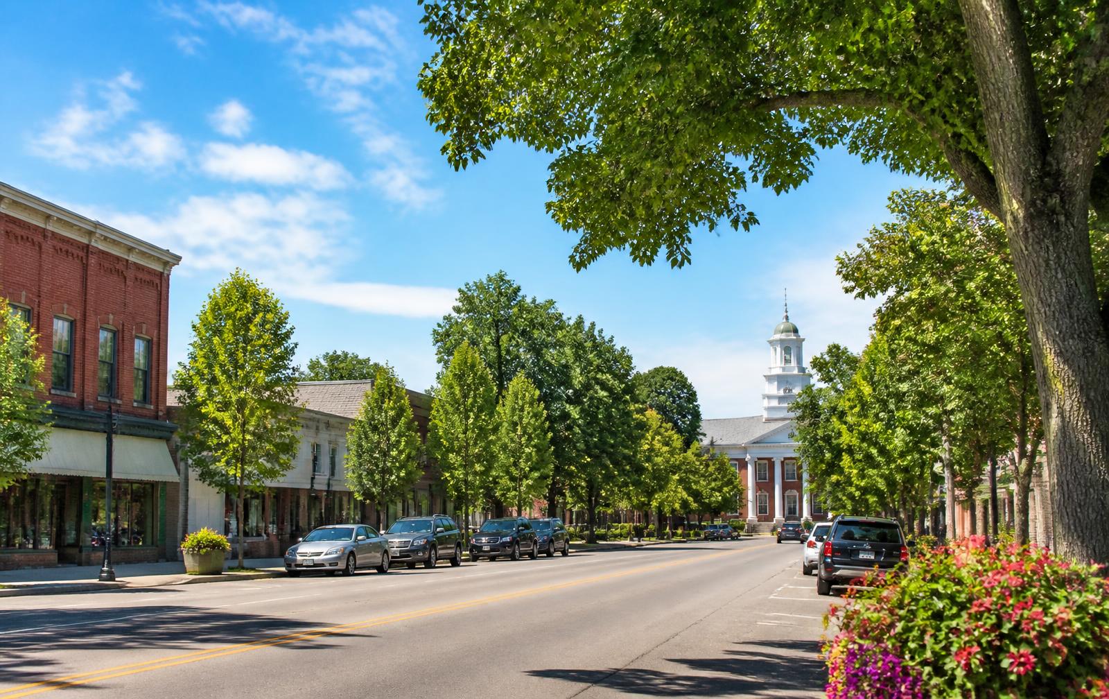 Oakland County downtown street
